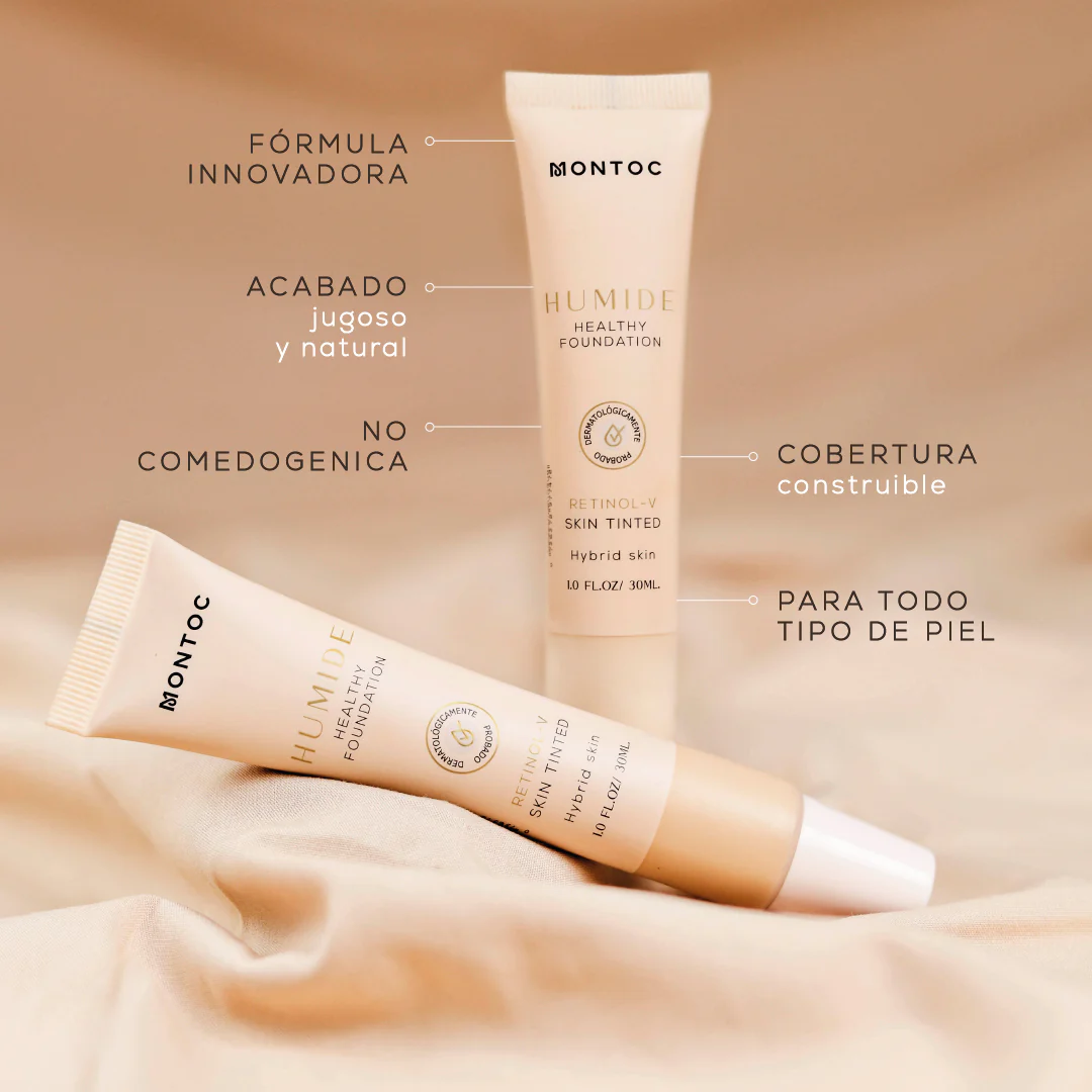 Base humide healthy foundation de Montoc para maquillaje diario - Image 6