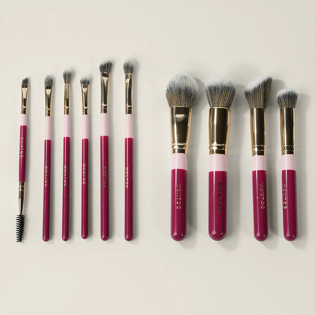 Kit de brochas Fluffy: Brochas de maquillaje para rostro y ojos - Image 3