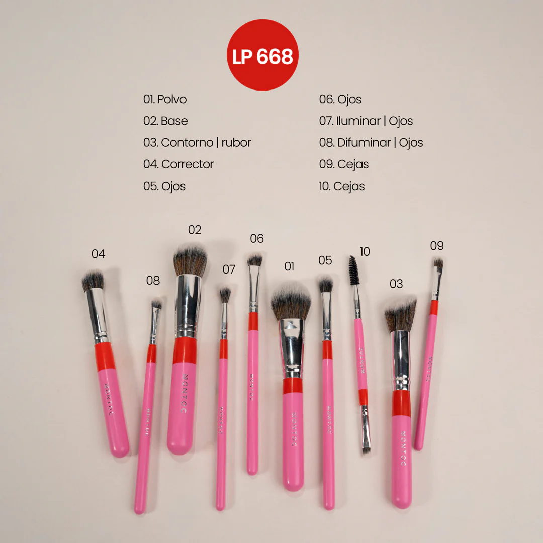 Kit de brochas Fluffy x 10 piezas - Image 9